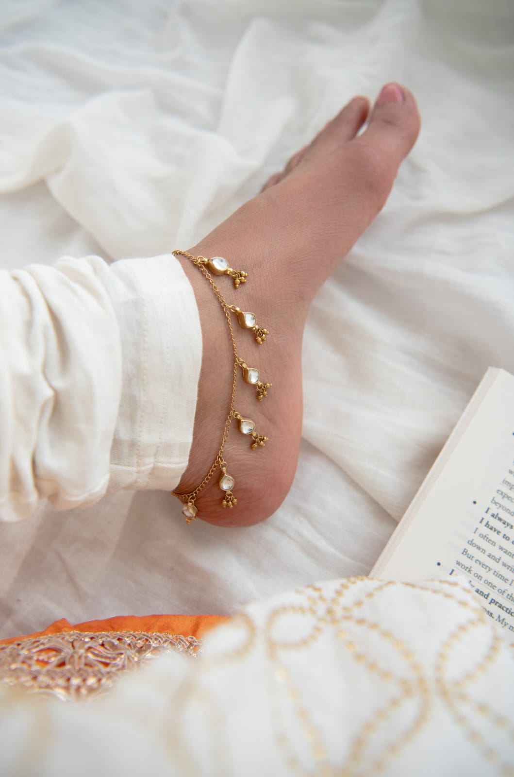 Paachi kundan Anklets - Image 4