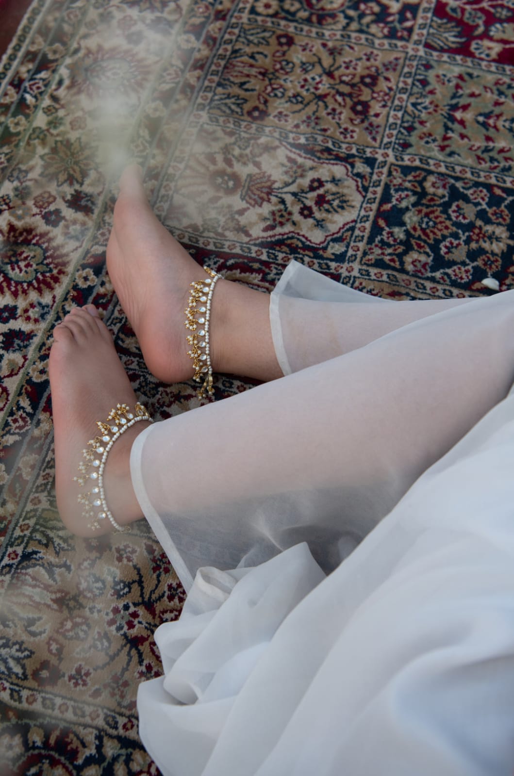 Kundan Anklets