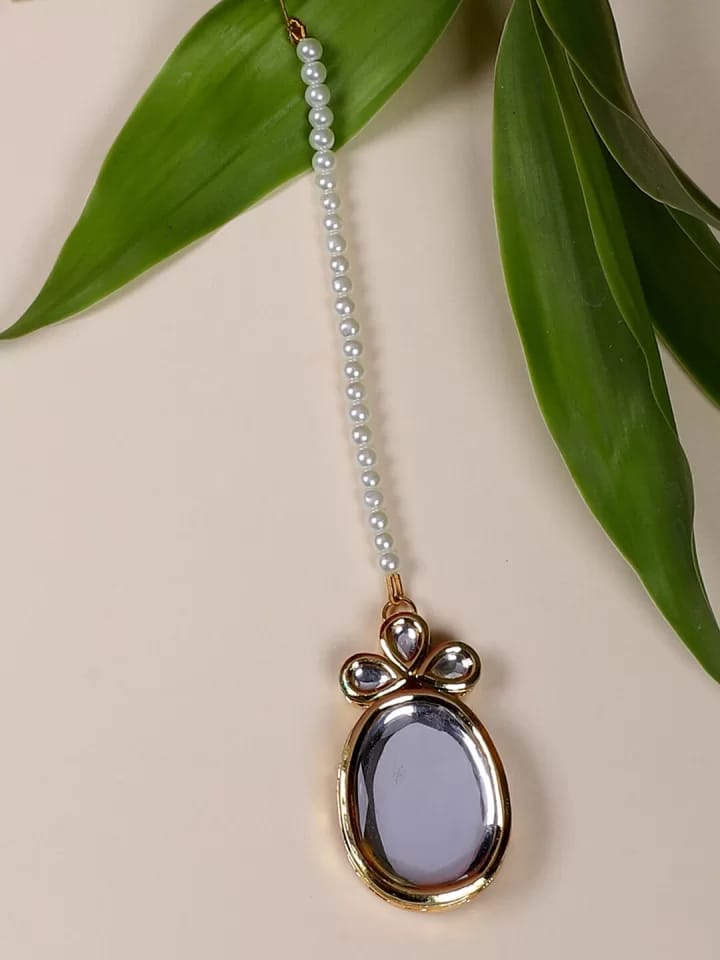 Gold Plated Kundan Big Maang Tika