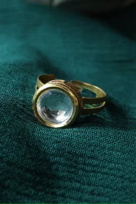 Kundan Adjustable Ring