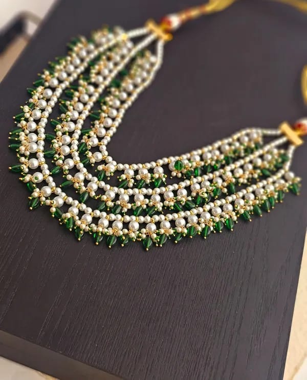 Beaded Layered Necklace - Image 6