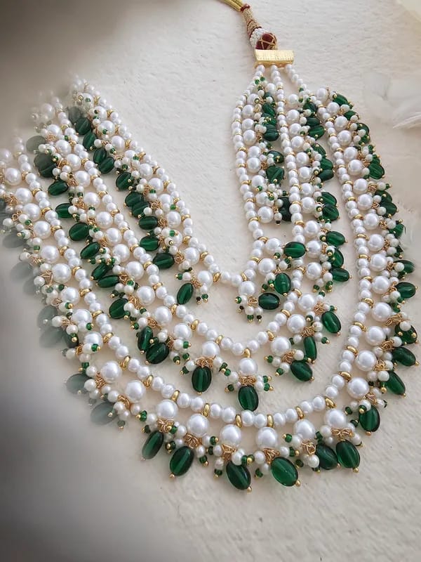 Beaded Layered Necklace - Image 4