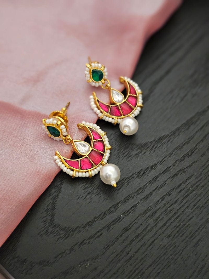 Pachi Kundan Regal Bloom Necklace Set - Image 4