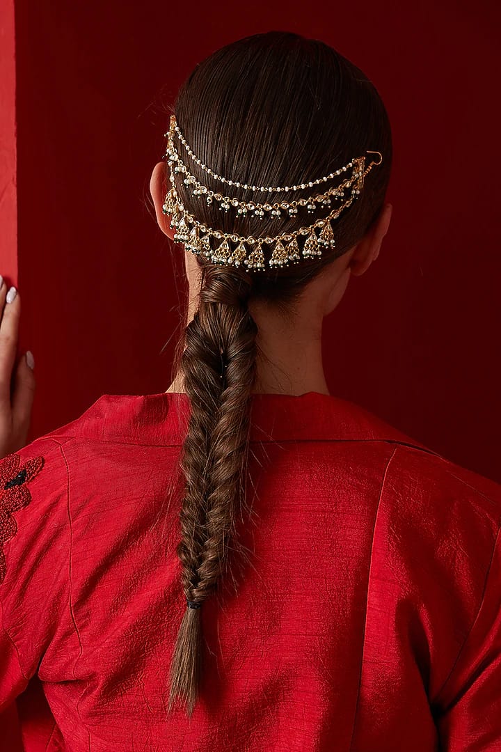 Kundan Braid Pin - Image 3