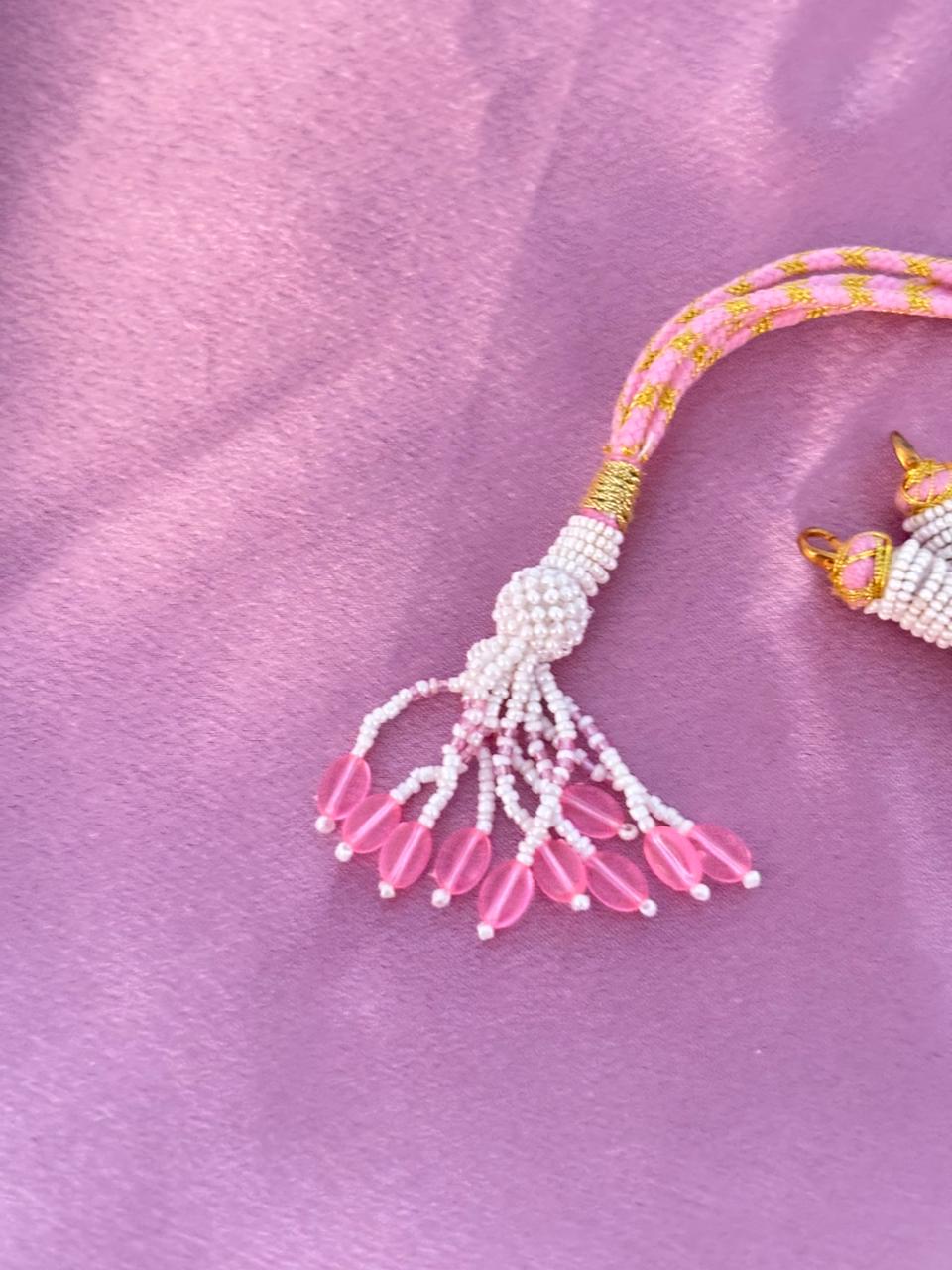 Adjustable Pink Silk Thread Necklace Cord - Image 3