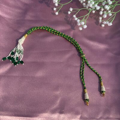 Adjustable Green Silk Thread Necklace Cord