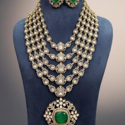 Victorian Polki Kundan Layered Necklace