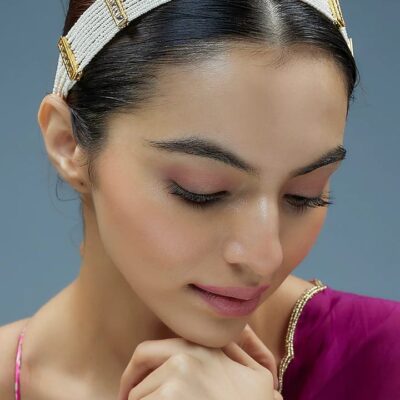Gold Finish Kundan Polki Mathapatti