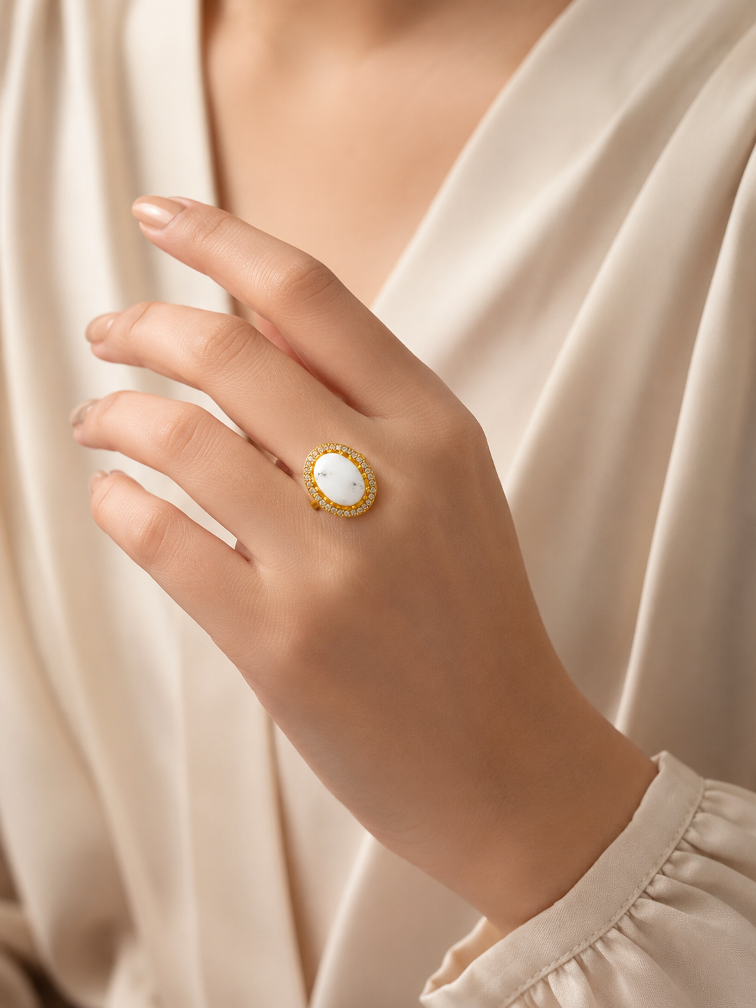 Handcrafted Minimalist Gemstone Ring