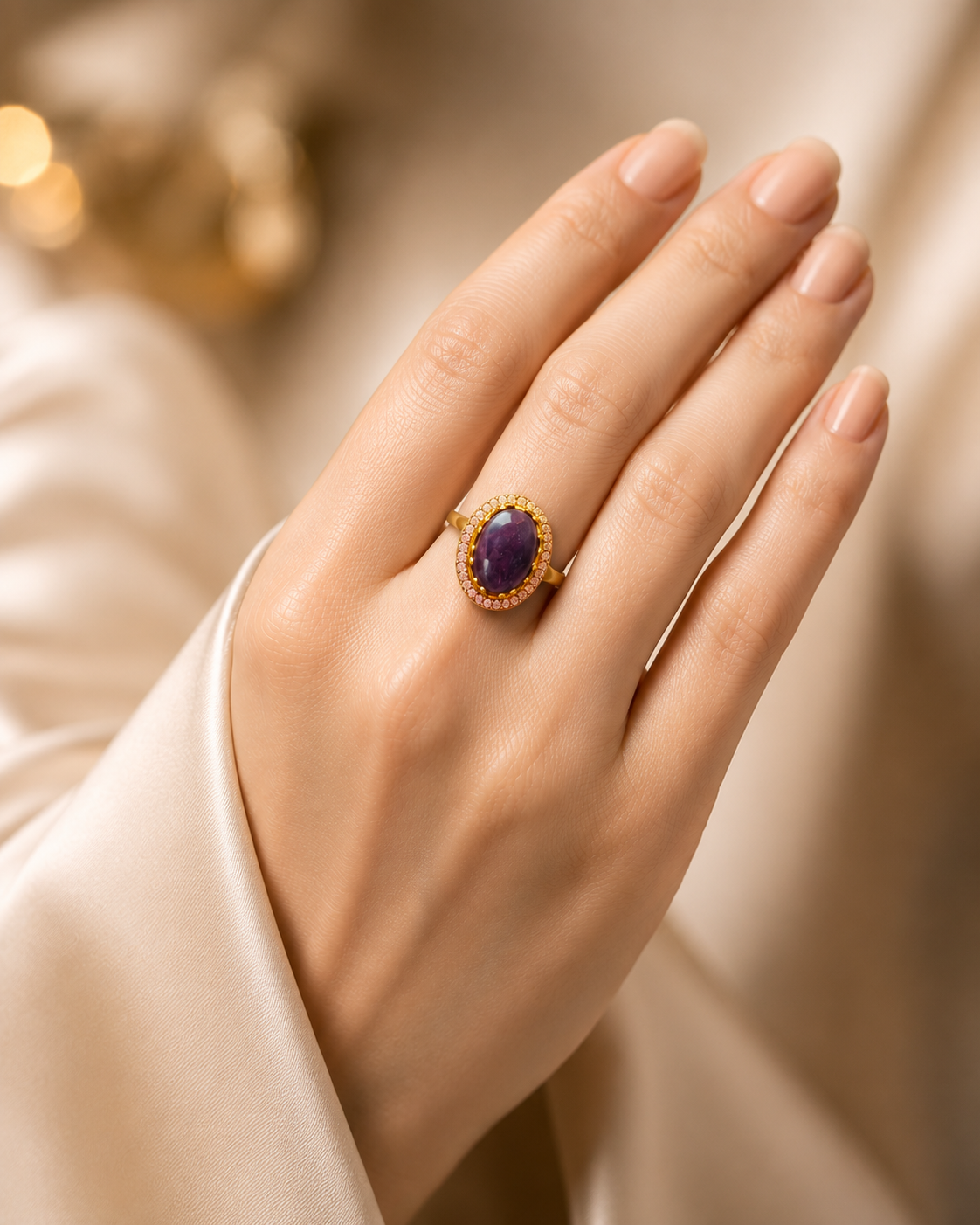 Handcrafted Minimalist Gemstone Ring