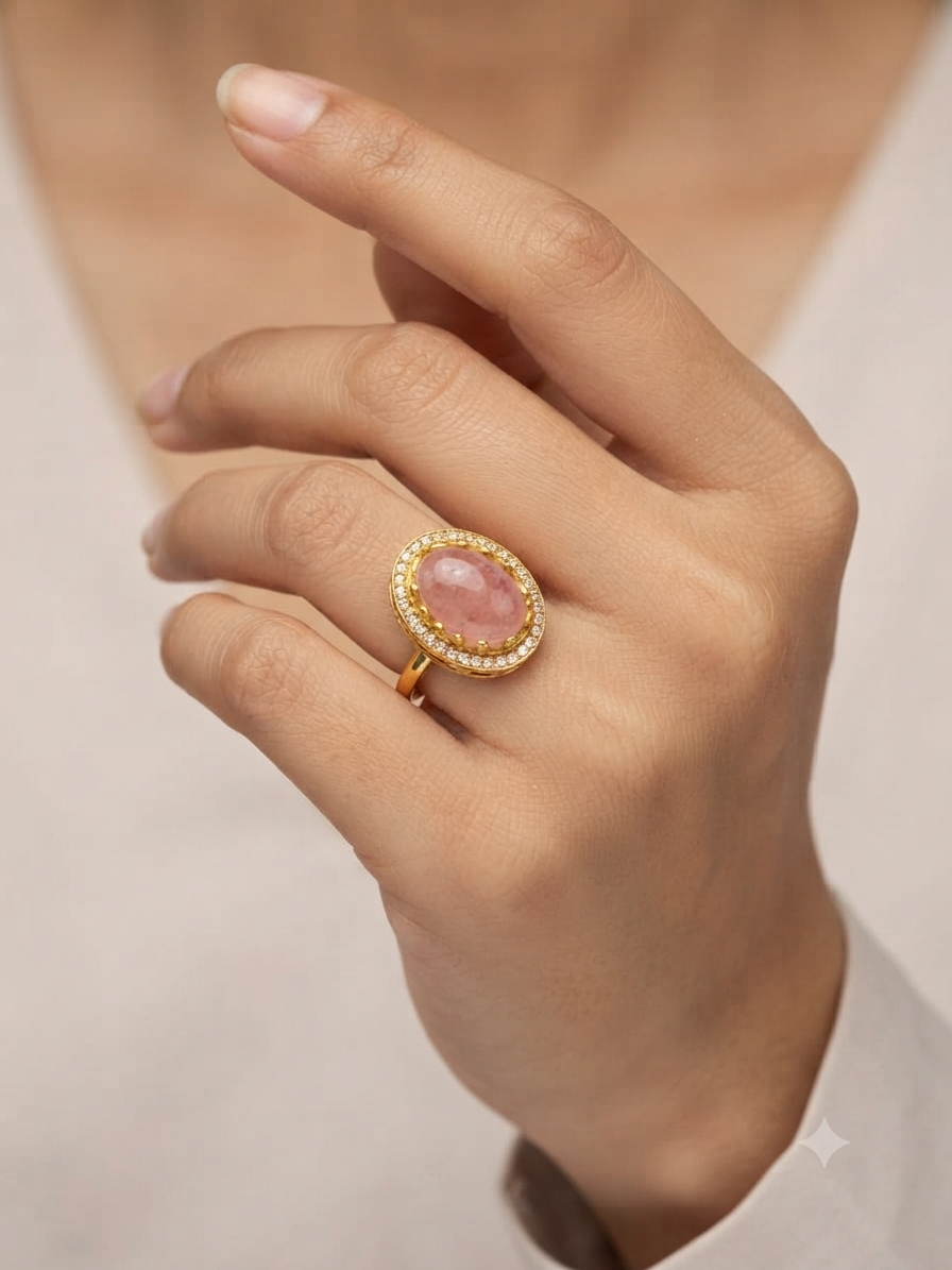 Handcrafted Minimalist Gemstone Ring