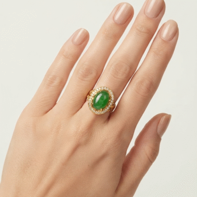 Emerald Green Statement Ring