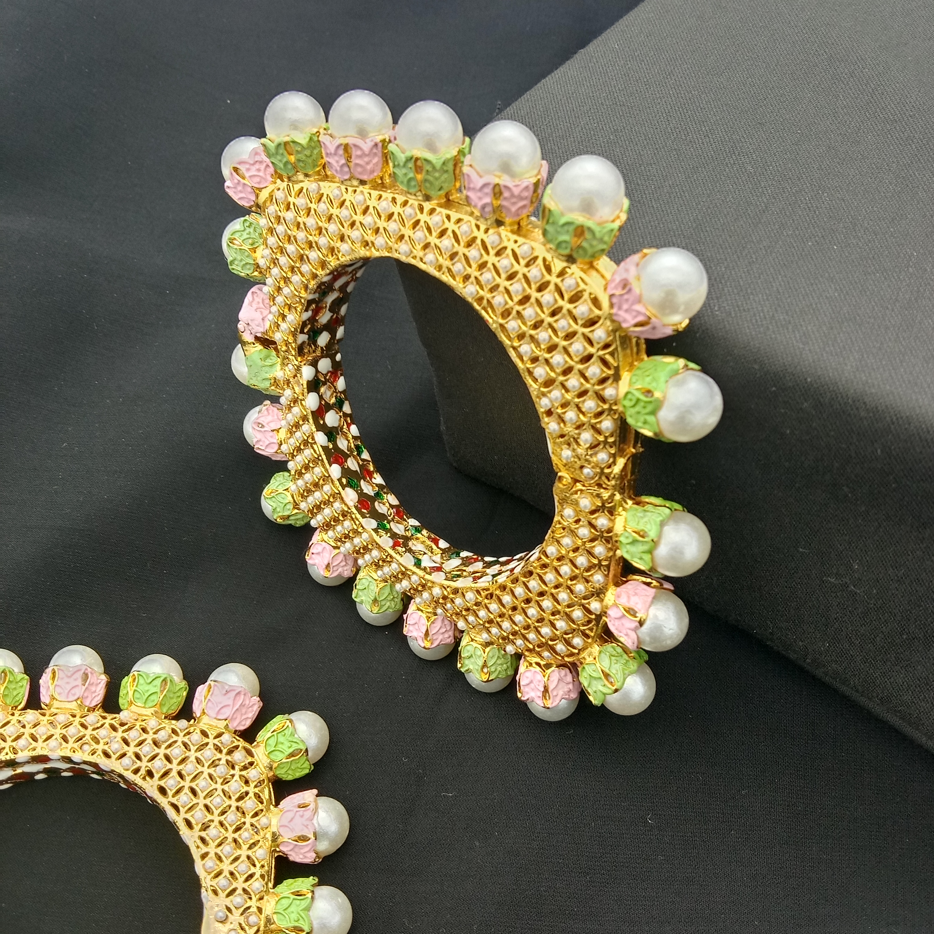 Traditional Meenakari Bridal Bangle Set (Pack Of 2)