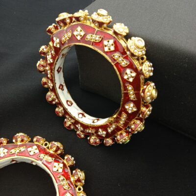 Traditional Meenakari Bridal Bangle Set (Pack Of 2)