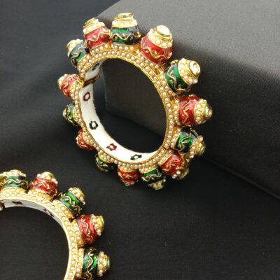 Traditional Meenakari Bridal Bangle Set (Pack Of 2)