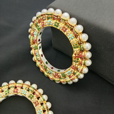 Traditional Meenakari Bridal Bangle Set (Pack Of 2)