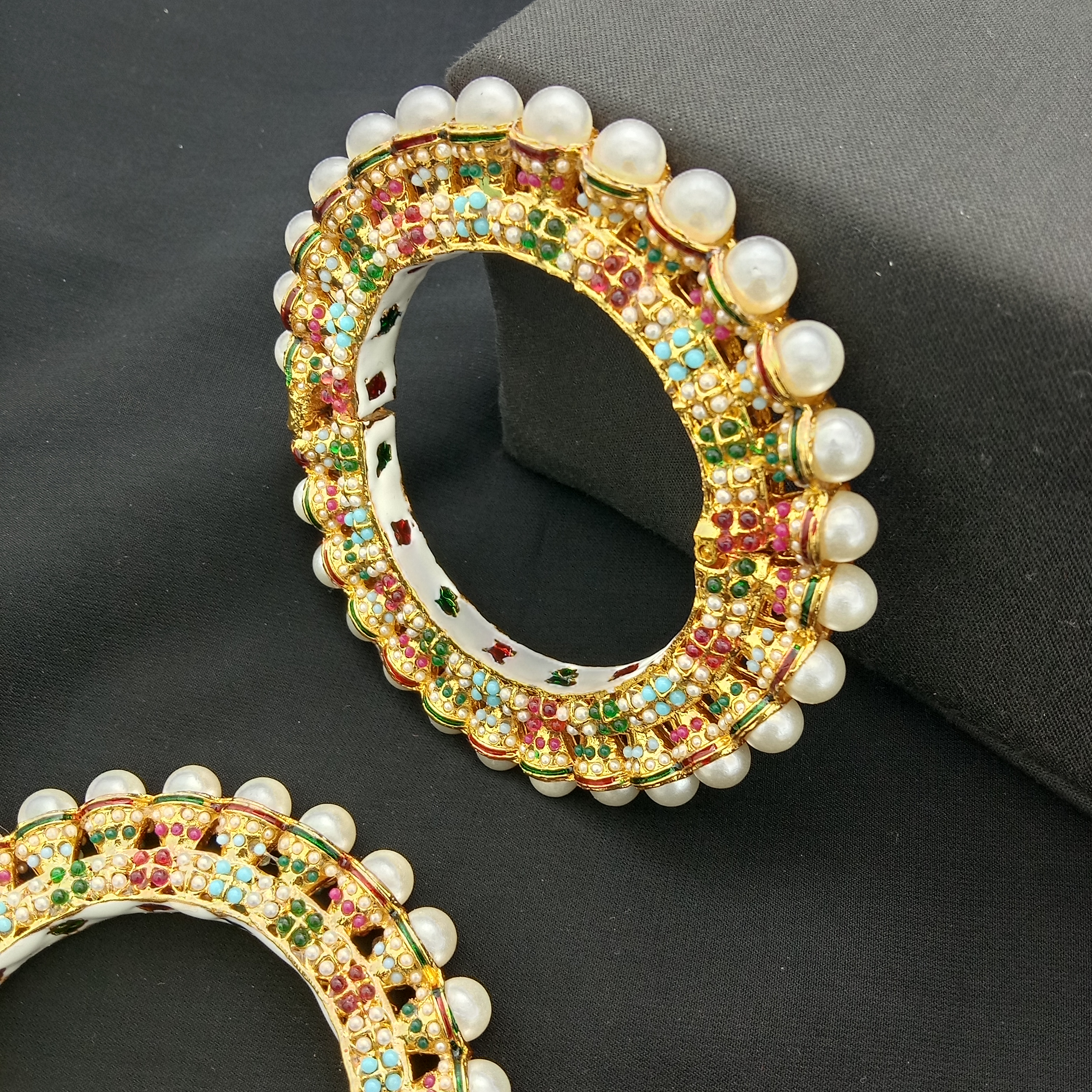 Traditional Meenakari Bridal Bangle Set (Pack Of 2)