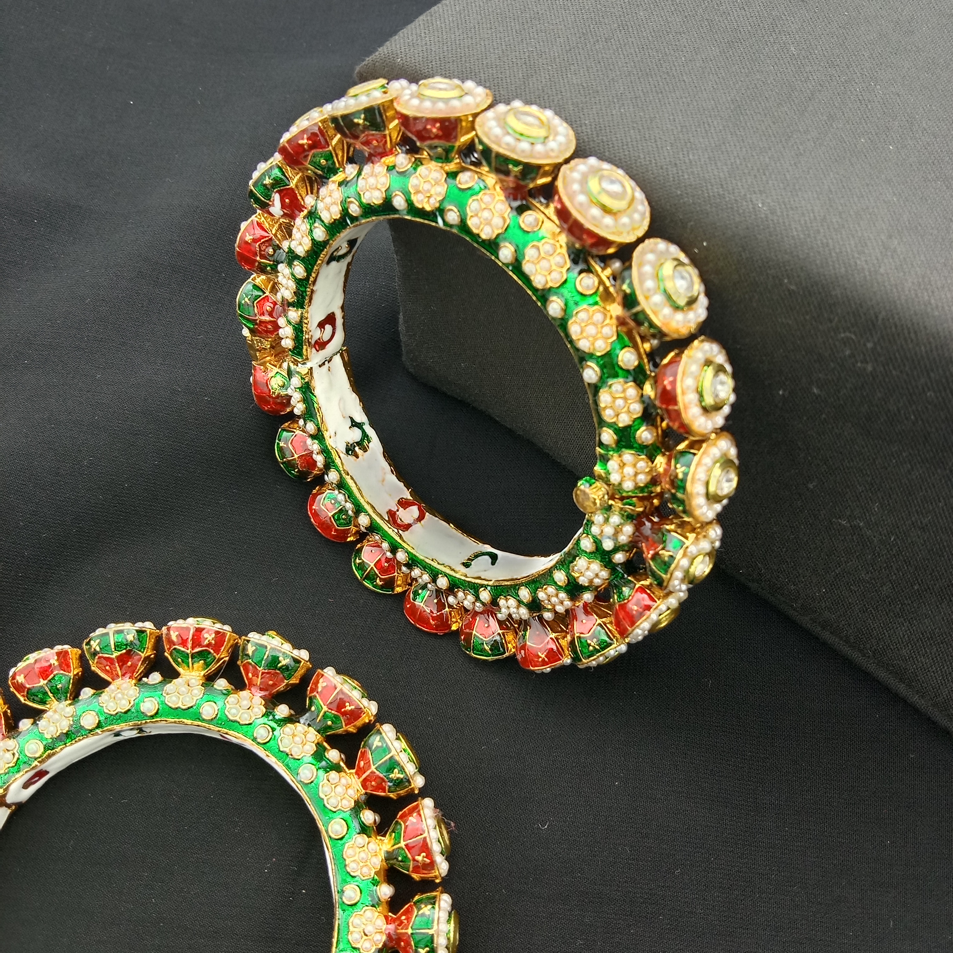 Traditional Meenakari Bridal Bangle Set (Pack Of 2)