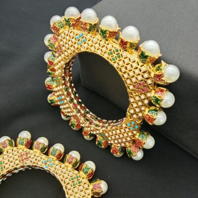 Traditional Meenakari Bridal Bangle Set (Pack Of 2)