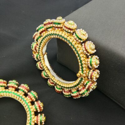 Traditional Meenakari Bridal Bangle Set (Pack Of 2)