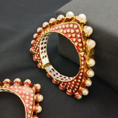 Traditional Meenakari Bridal Bangle Set (Pack Of 2)