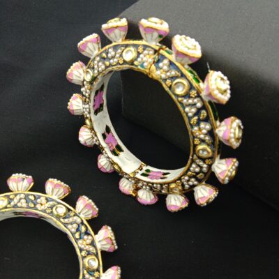 Traditional Meenakari Bridal Bangle Set (Pack Of 2)