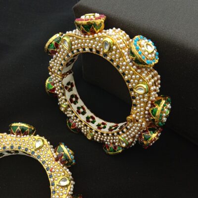 Traditional Meenakari Bridal Bangle Set (Pack Of 2)