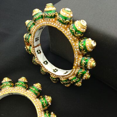 Traditional Meenakari Bridal Bangle Set (Pack Of 2)