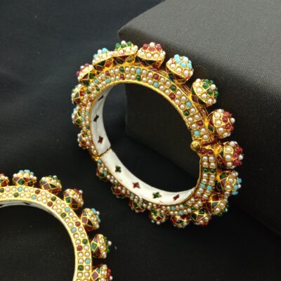 Traditional Meenakari Bridal Bangle Set (Pack Of 2)