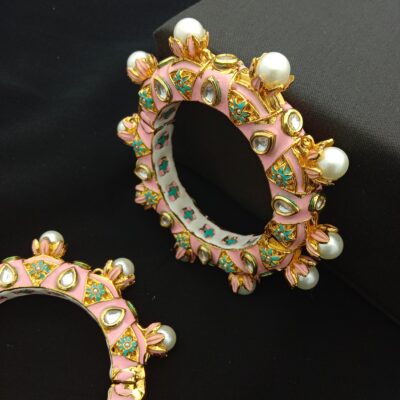Traditional Meenakari Bridal Bangle Set (Pack Of 2)
