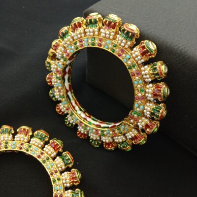 Traditional Meenakari Bridal Bangle Set (Pack Of 2)