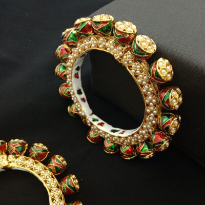 Traditional Meenakari Bridal Bangle Set (Pack Of 2)
