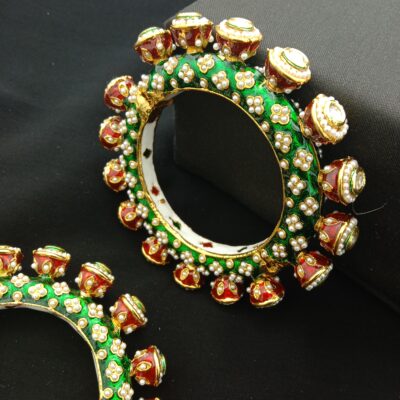 Traditional Meenakari Bridal Bangle Set (Pack Of 2)