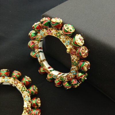 Traditional Meenakari Bridal Bangle Set (Pack Of 2)