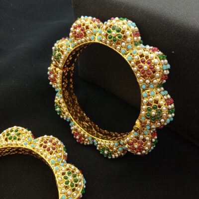 Traditional Meenakari Bridal Bangle Set (Pack Of 2)