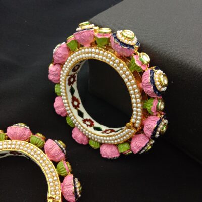 Traditional Meenakari Bridal Bangle Set (Pack Of 2)