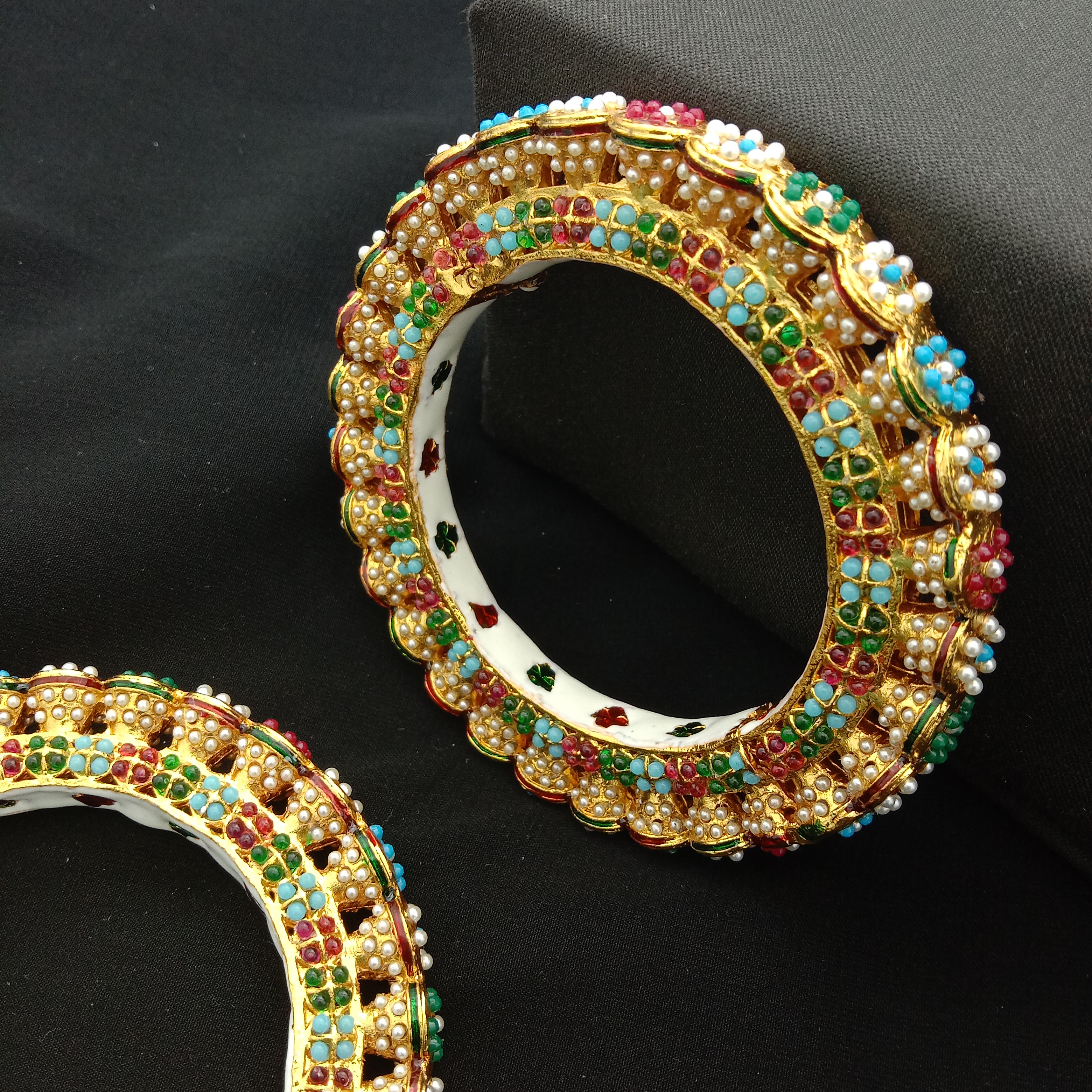 Traditional Meenakari Bridal Bangle Set (Pack Of 2)