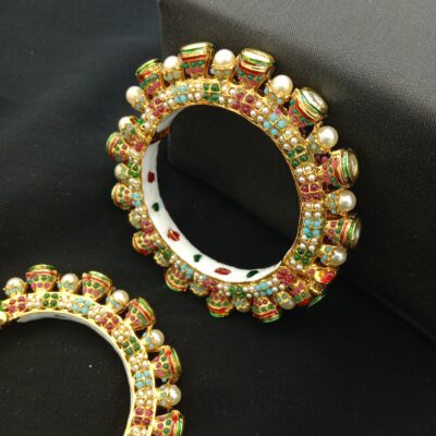 Traditional Meenakari Bridal Bangle Set (Pack Of 2)