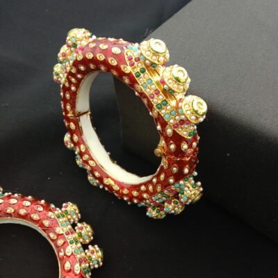 Traditional Meenakari Bridal Bangle Set (Pack Of 2)