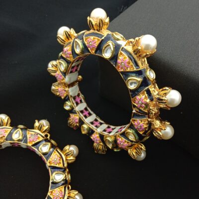 Traditional Meenakari Bridal Bangle Set (Pack Of 2)