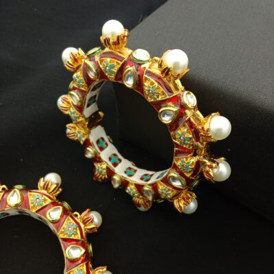 Traditional Meenakari Bridal Bangle Set (Pack Of 2)