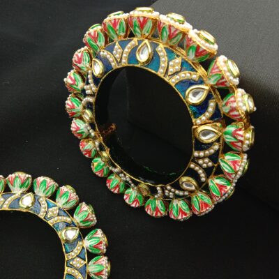 Traditional Meenakari Bridal Bangle Set (Pack Of 2)