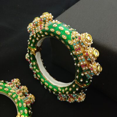 Traditional Meenakari Bridal Bangle Set (Pack Of 2)