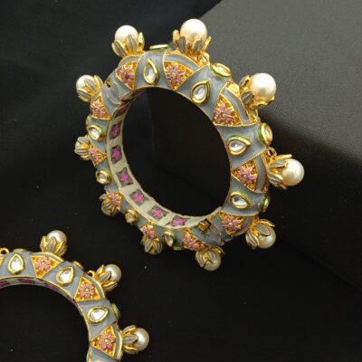 Traditional Meenakari Bridal Bangle Set (Pack Of 2)
