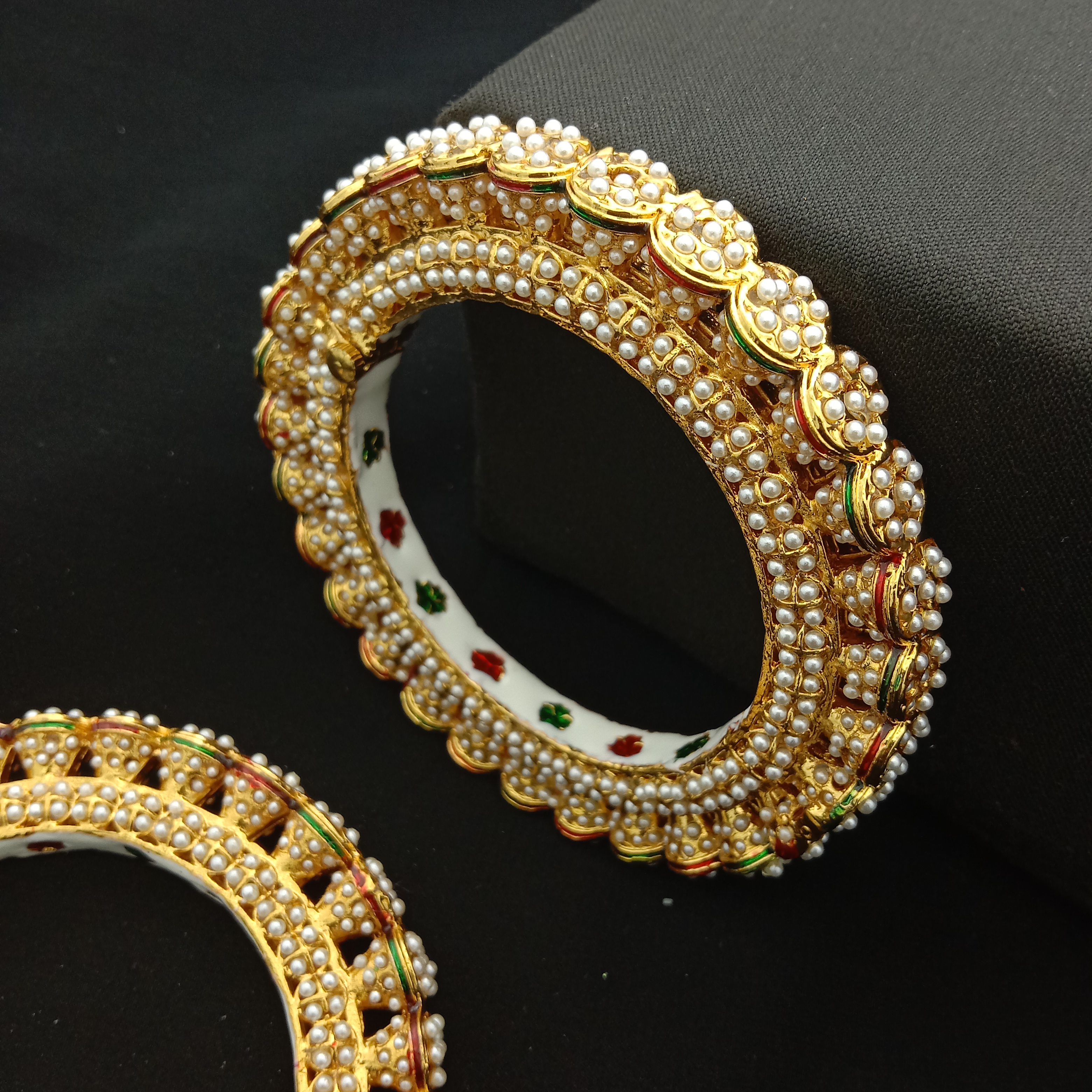 Traditional Meenakari Bridal Bangle Set (Pack Of 2)
