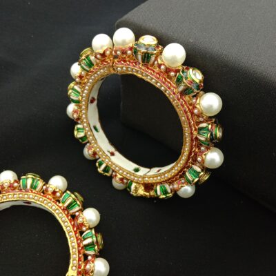 Traditional Meenakari Bridal Bangle Set (Pack Of 2)