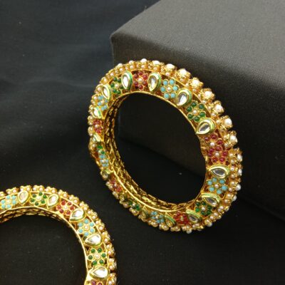 Traditional Meenakari Bridal Bangle Set (Pack Of 2)