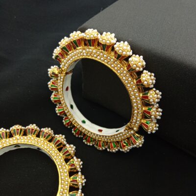 Traditional Meenakari Bridal Bangle Set (Pack Of 2)