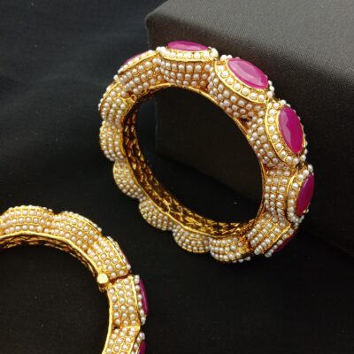 Traditional Meenakari Bridal Bangle Set (Pack Of 2)