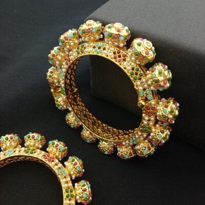 Traditional Meenakari Bridal Bangle Set (Pack Of 2)